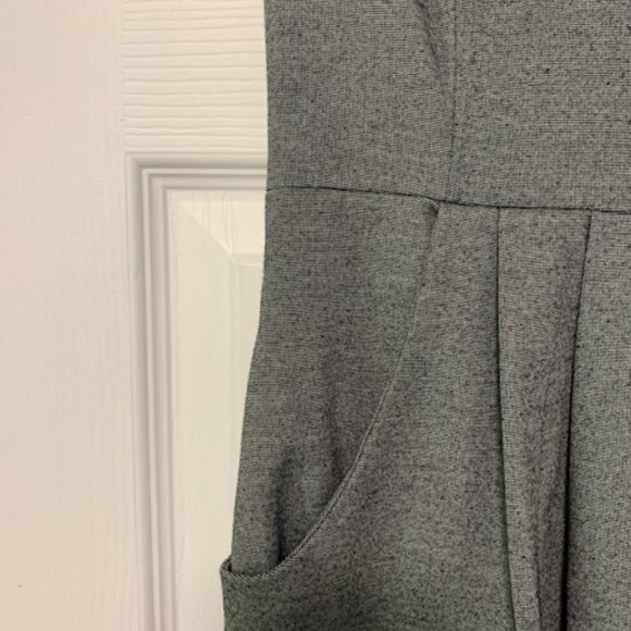 Charlotte Russe Exposed back Zip Grey Bow dress - Picture 2 of 7